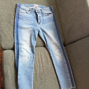 Hudson Jeans Light and Dark Wash Skinny Jeans - midrise Tilda crop cigarette